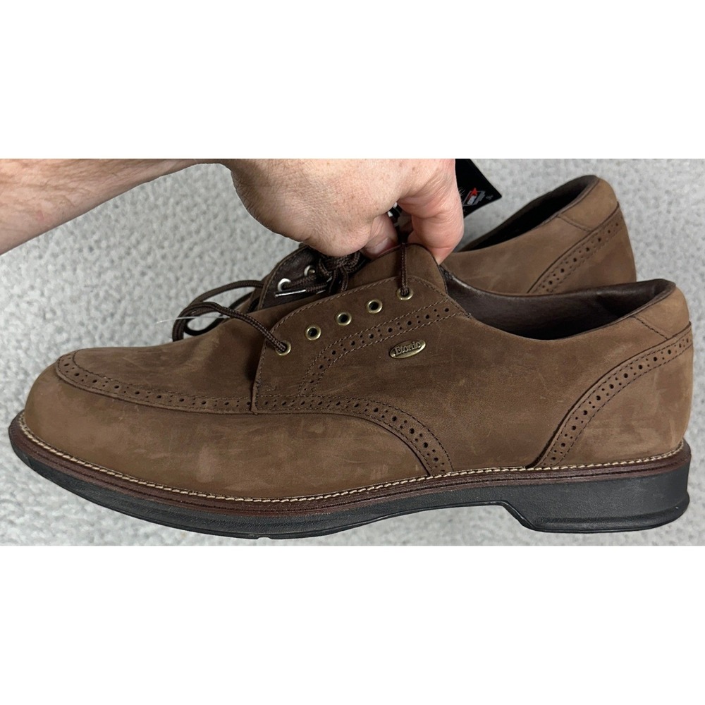 NEW Etonic Shoes Mens 12M Brown Leather All-Performance Golf Wingtip Athletic